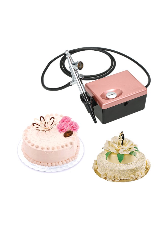 Professional Airbrush Compressor System Black/Pink  - Image 3