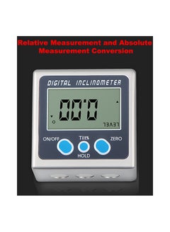 Generic Multi-functional Digital Inclinometer 360° Electronic Protractor Multicolour 9.00X4.00X8.00cm  - Image 5