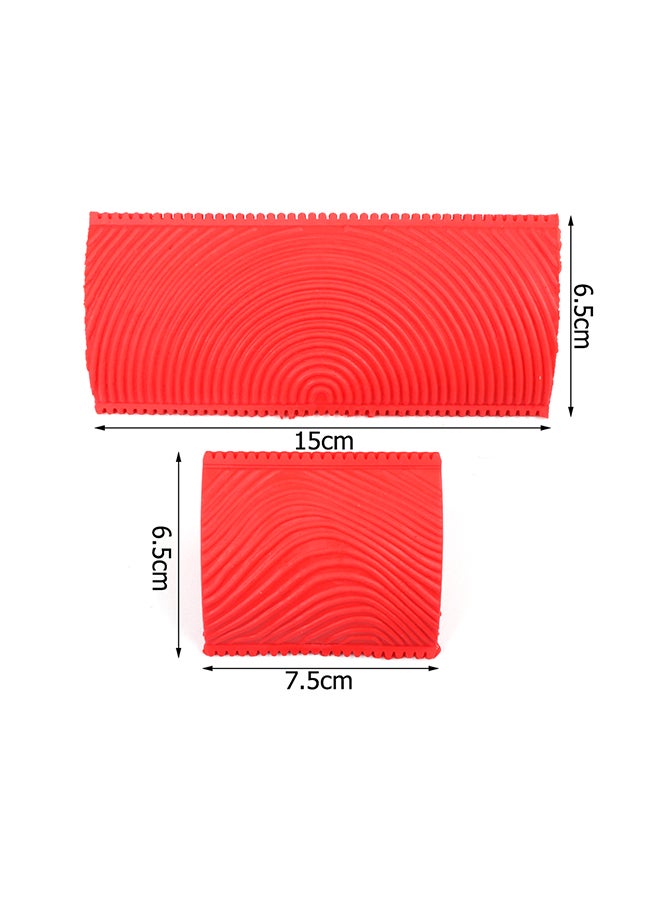 2-Piece Graining Painting Tool Set Red  - Image 2