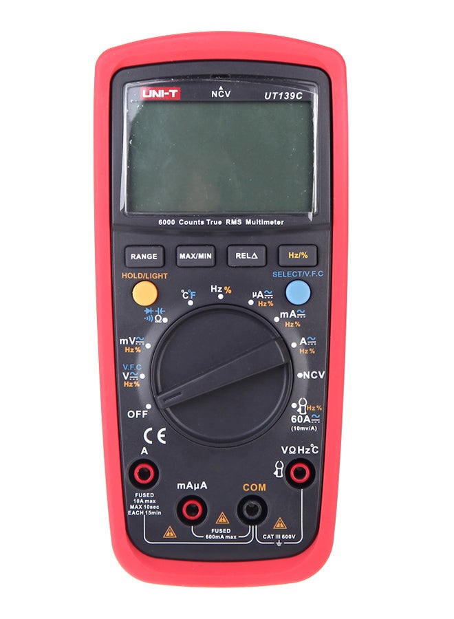 UNI-T True Rms Digital Multimeters Black/Red - Image 1