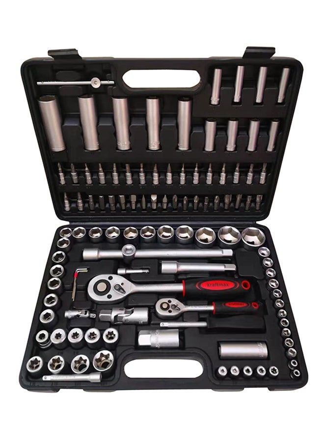 upspirit 108-Piece Combination Tool Set With Case Black/Silver/Red 36cm - Image 1