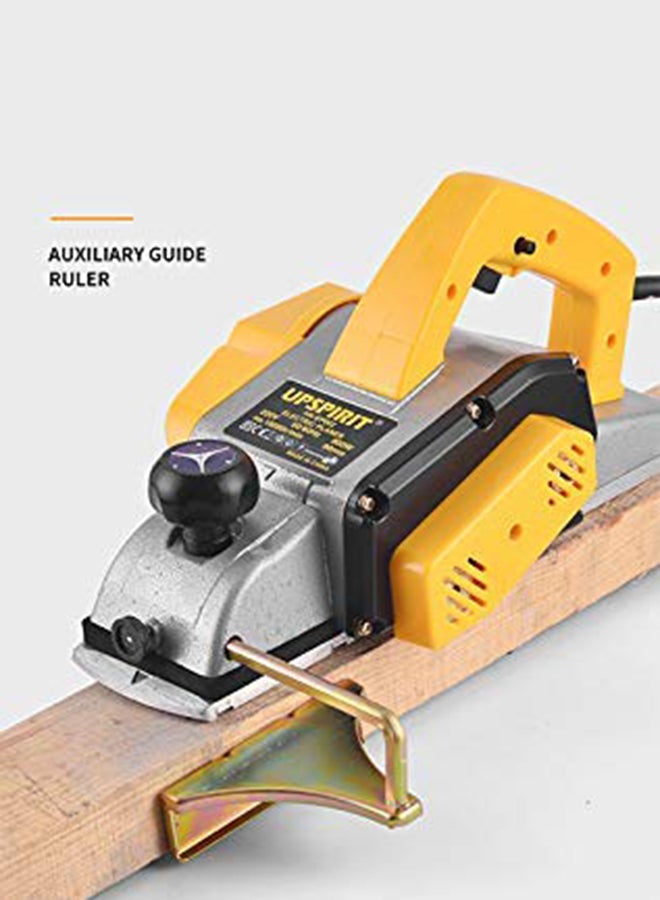 upspirit Electric Handheld Planer Trimmer Yellow/Silver/Black - Image 2