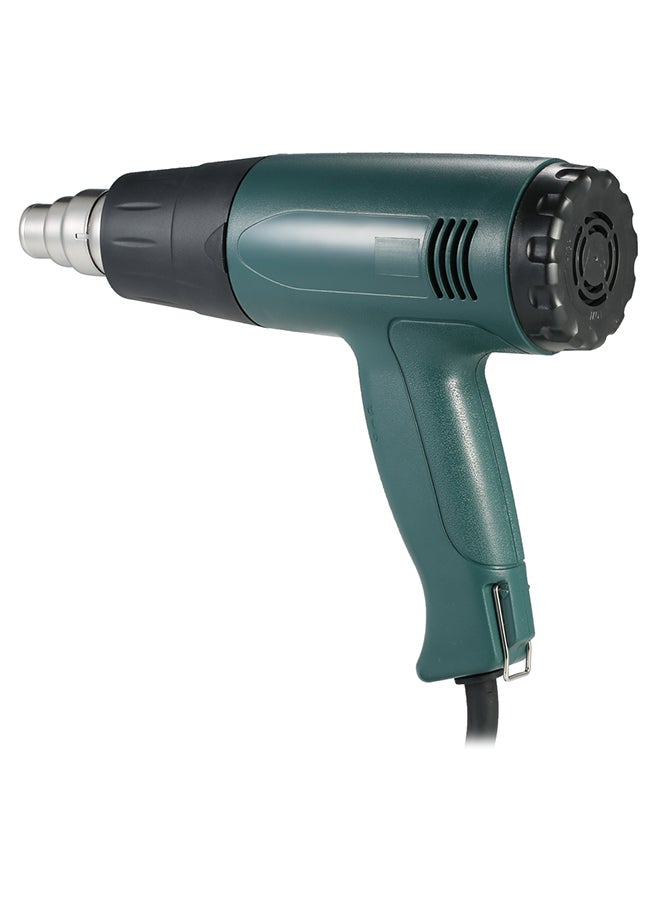 Generic Electric Air Gun Heat Gun Tool Set With Nozzles Green/Black/Silver  - Image 1
