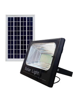 Generic 100W Solar-Powered Remote Control Exterior LEDs Lamp Black 35x45x1.7cm  - Image 1