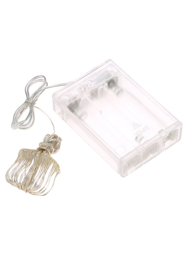 100 LEDs Battery Operated Fairy String Light Red 10meter  - Image 1