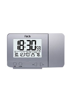 بيوينتي ساعة منبه لعرض الوقت فضي 13.5 x 8.5سم  - Image 1