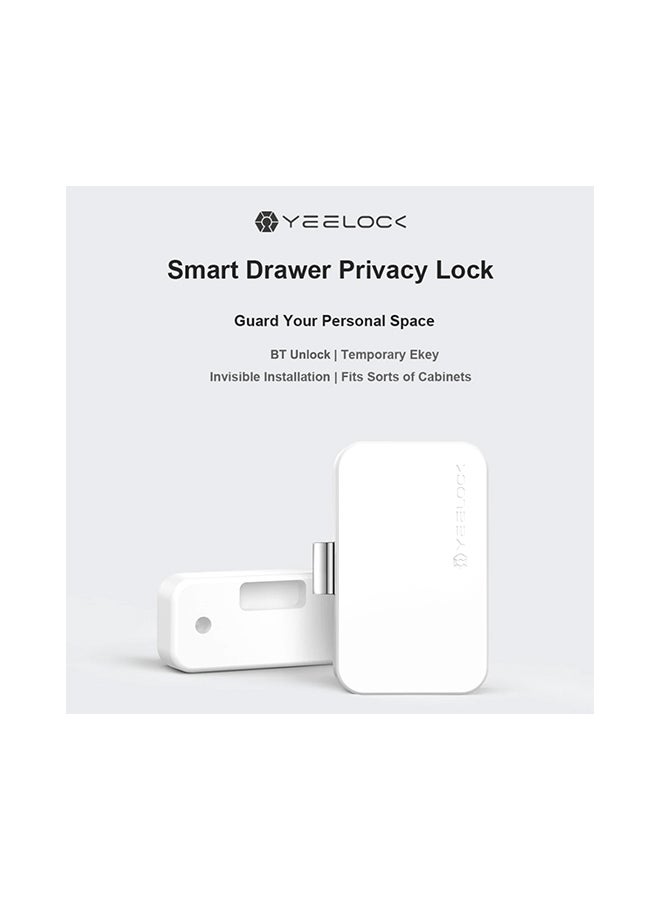 Intelligent Drawer Lock White