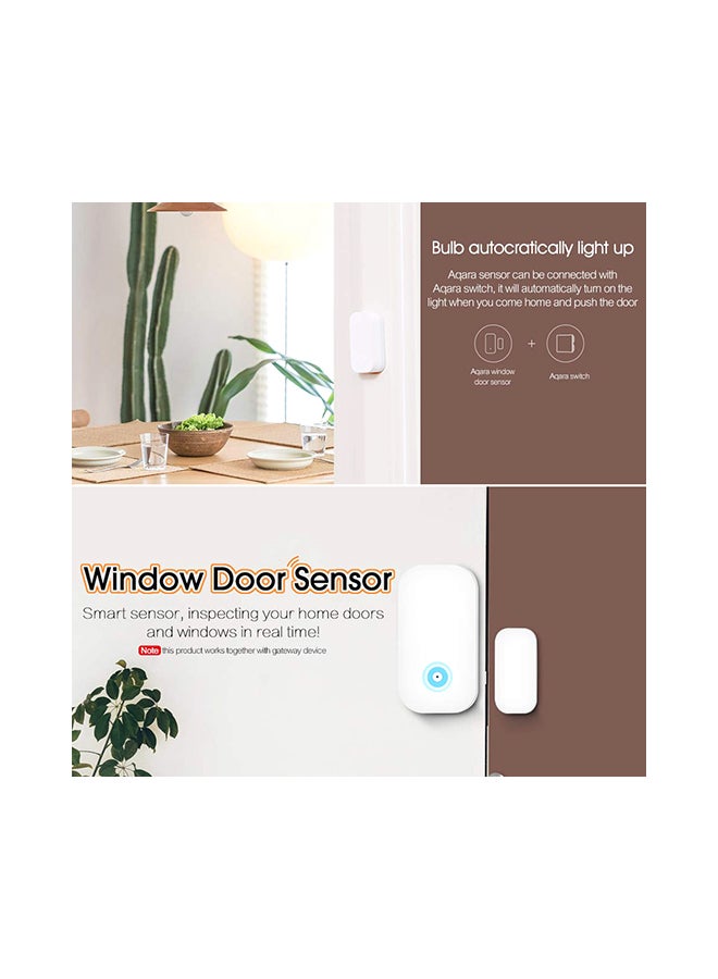 Aqara - Wireless Connection App Control Mini Door Sensor White 11x2.7x7.7cm - Image 1
