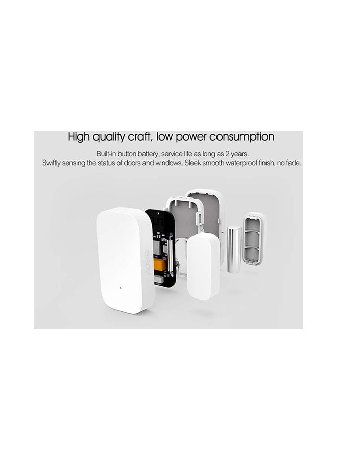 Aqara - Wireless Connection App Control Mini Door Sensor White 11x2.7x7.7cm - Image 1