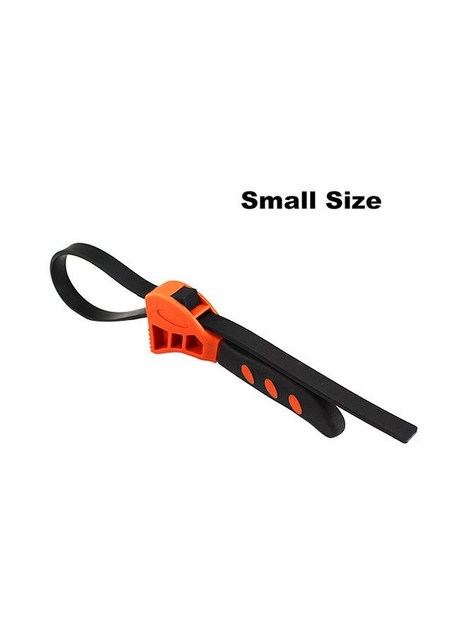 Multi-Functional Rubber Belt Wrench Adjustable Spanner Black/Orange 25x6x11cm  - Image 5