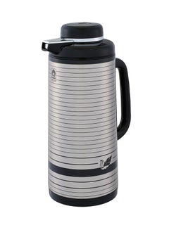 Peacock Vacuum Flask Silver/Black 1.9Liters 
