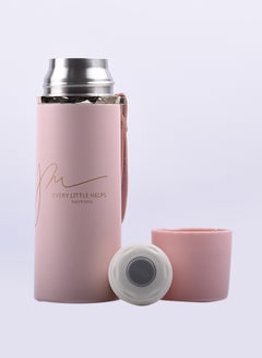 Generic Stainless Steel Thermal Travel Water Bottle Pink 350ml  - Image 2