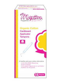 Maxim 16-Piece Cardboard Applicator Tampons Set White Regular 