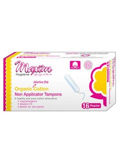Maxim 16-Piece Non-Applicator Tampons Set White Regular  - Image 1