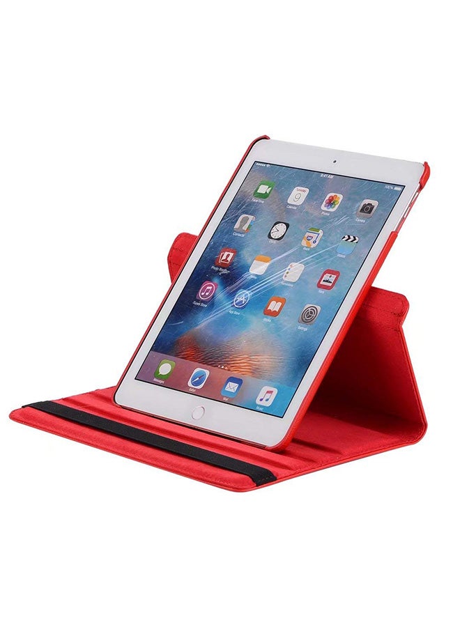 Muzz 360 Degree Rotating Stand  With Auto Sleep Wake For New Ipad 10.2 Inch 2019 Tablet Red  - Image 3