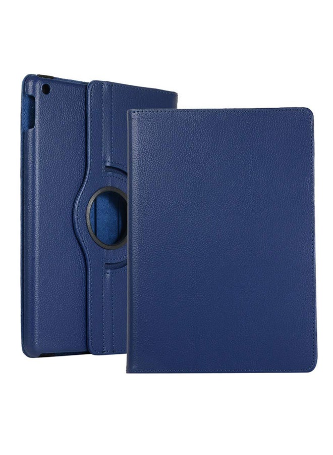 Muzz 360 Degree Rotating Stand  With Auto Sleep Wake For New Ipad 10.2 Inch 2019 Tablet Navy Blue  - Image 2