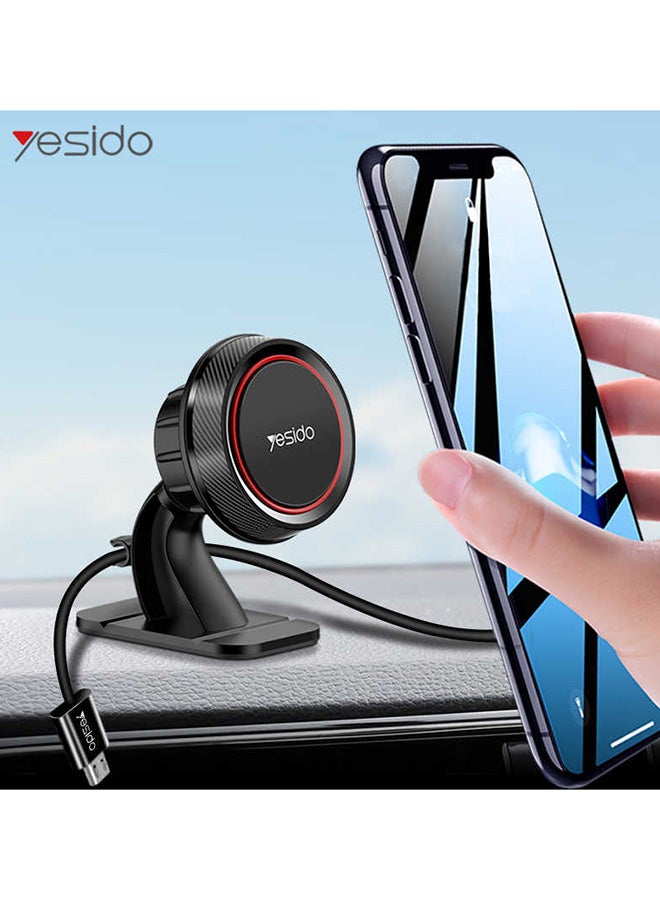 Yesido C60 Magnetic Car Phone Holder For iPhone And Smartphone Black - Image 2