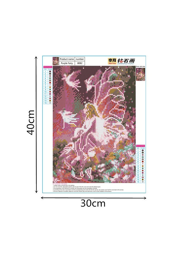 لوحة فنية بألماس  خماسي الأبعاد متعدد الألوان 40 x 30سم  - Image 2