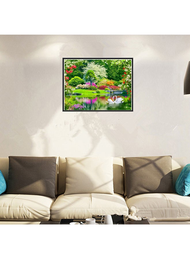 لوحة فنية بألماس  خماسي الأبعاد متعدد الألوان 40 x 30سم - Image 2