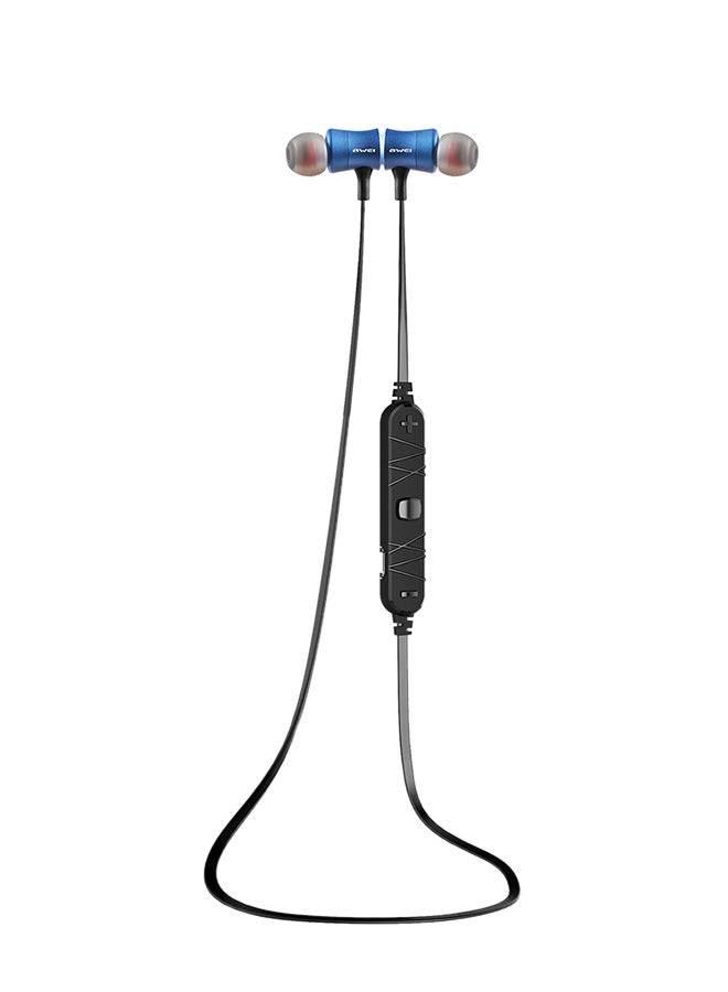 Awei In-Ear Magntic Bluetooth Sports Earphones Blue/Black - Image 1