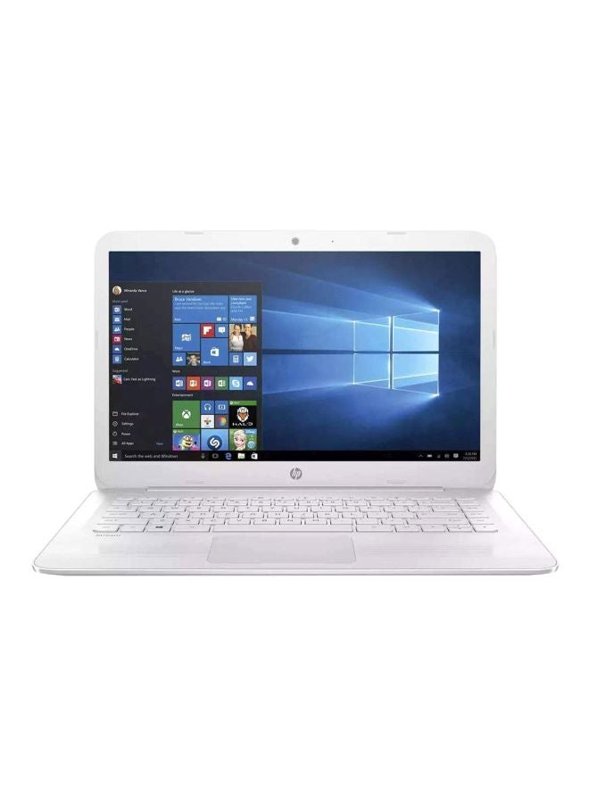 HP Stream - 14-cb163ms Laptop With 14-Inch Display, Celeron Processor/4GB RAM/64GB eMMC Flash Drive/Intel HD Graphics White - Image 1