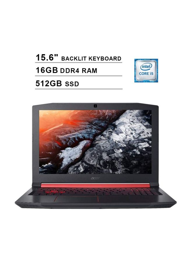 Acer - Nitro 5 AN515 Gaming Laptop With 15.6-Inch Display, Core i5 Processor/32GB RAM/512GB SSD/4GB NVIDIA GeForce GTX 1050 Ti Graphic Card Shale Black - Image 1