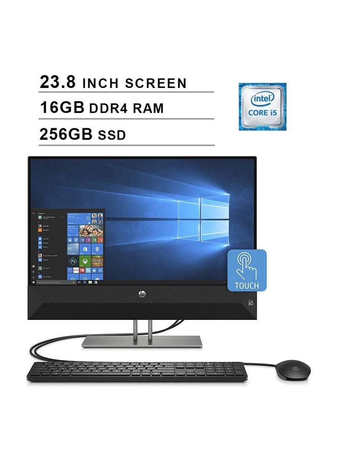 HP - Pavilion 24 All-In-One Desktop With 23.8-Inch Display, Core i5 Processor/16GB RAM/256GB PCIe SSD/Intel UHD Graphics 630 With Wired Keyboard And Mouse Black - Image 1