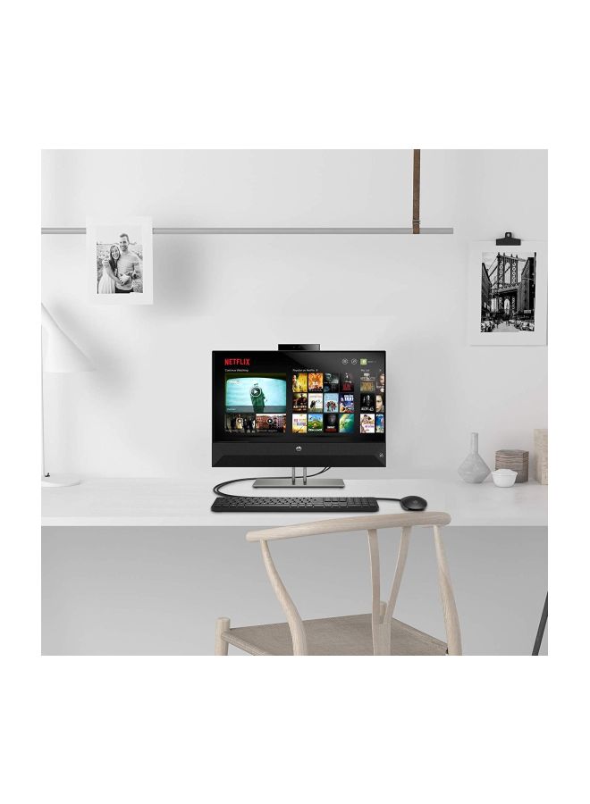 HP - Pavilion 24 All-In-One Desktop With 23.8-Inch Display, Core i5 Processor/16GB RAM/256GB PCIe SSD/Intel UHD Graphics 630 With Wired Keyboard And Mouse Black - Image 1