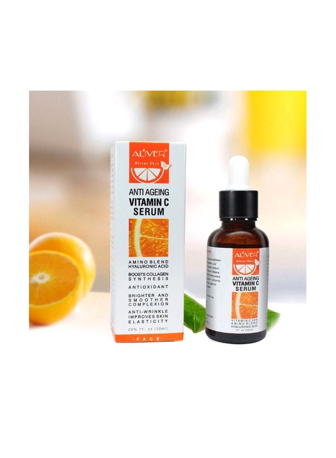 ALIVER Anti Ageing Vitamin C Serum Amino Acids Hyaluronic Acid Retinol 30ml  - Image 4