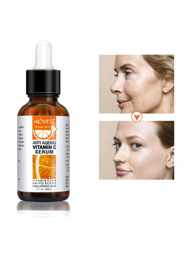 ALIVER Anti Ageing Vitamin C Serum Amino Acids Hyaluronic Acid Retinol 30ml  - Image 5