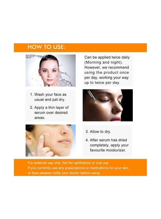 ALIVER Anti Ageing Vitamin C Serum Amino Acids Hyaluronic Acid Retinol 30ml  - Image 3