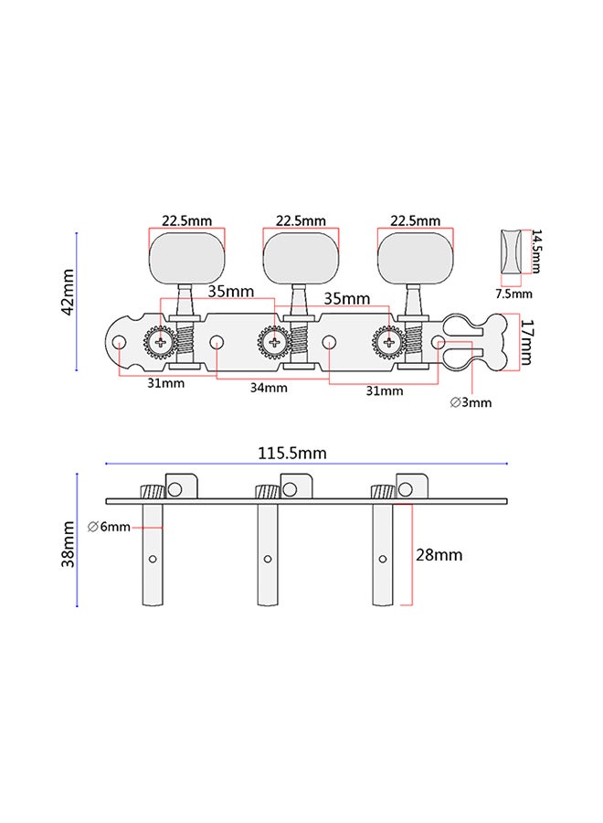 Generic - Tuning Pegs Machine Heads For Guitar - Image 1