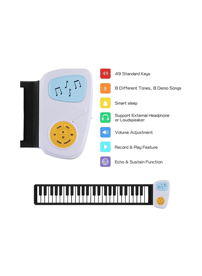Generic 49-Key Speaker Hand Roll Up Piano  - Image 4