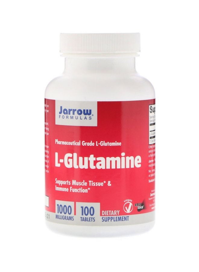 jarrow formulas L-Glutamine Dietary Supplement 1000mg - 100 Tablets
