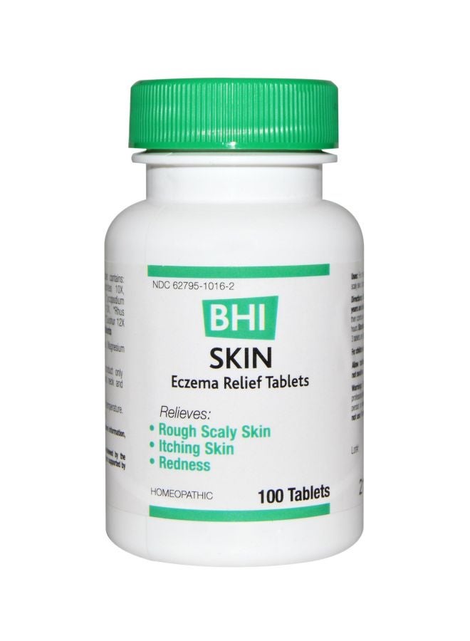 MediNatura BHI Skin Eczema Relief Homeopathic Remedies - 100 Tablets 