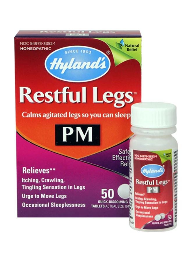 هايلاندز أقراص Restful Legs لعلاج الأمراض المنزلية - 50 قرص .