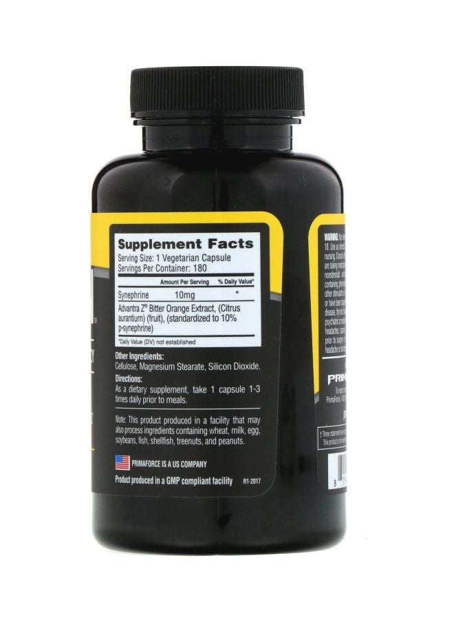 Primaforce Syneburn 10mg Dietary Supplement - 180 Vegetarian Capsules  - Image 3