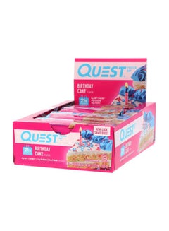 QUEST NUTRITION Pack Of 12 Protein Bar - Birthday Cake  - Image 1
