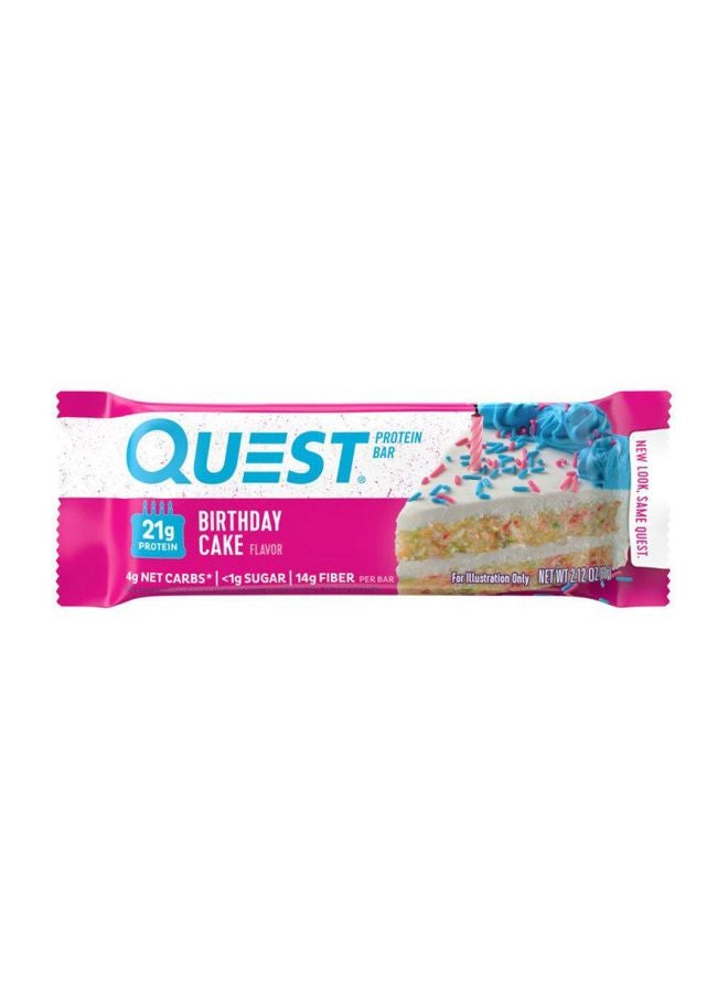 QUEST NUTRITION - Pack Of 12 Protein Bar - Birthday Cake - Image 1