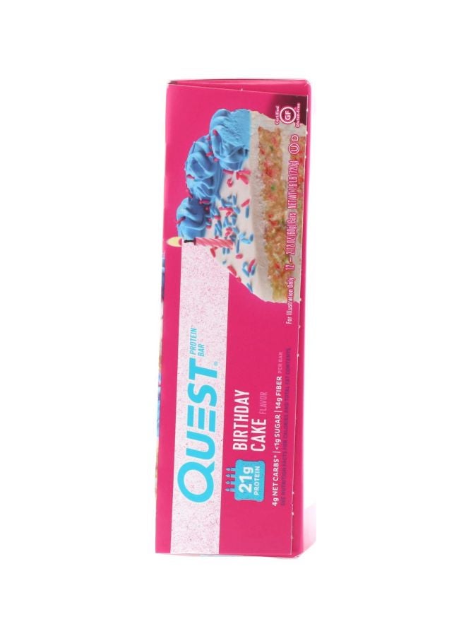 QUEST NUTRITION - Pack Of 12 Protein Bar - Birthday Cake - Image 1