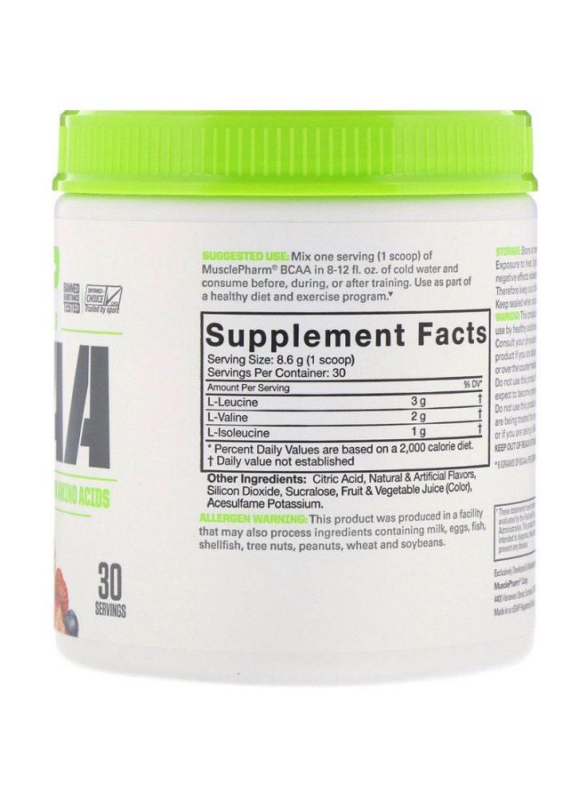 MusclePharm BCAA Amino Acids Dietary Supplement Fruit Punch -30 Servings - Image 2