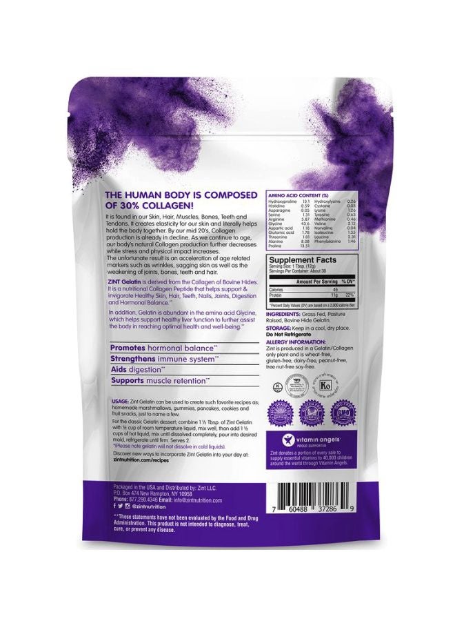 Zint Beef Gelatin Pure Protein Dietary Supplement - Image 2