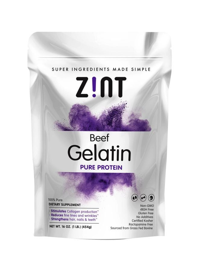 Zint Beef Gelatin Pure Protein Dietary Supplement - Image 1