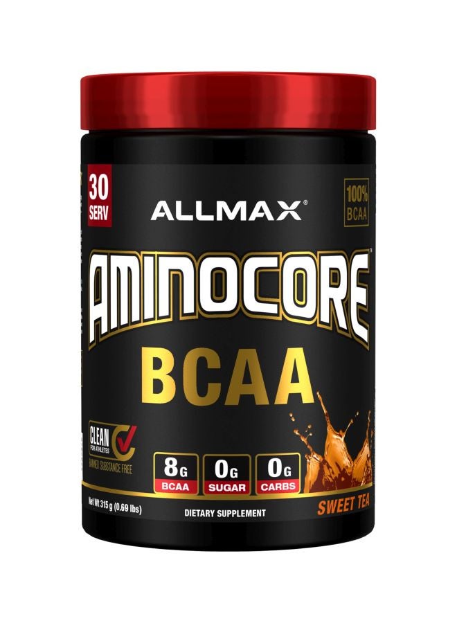 AllMax Nutrition Aminocore BCAA Sweet Tea Flavored Dietary Supplement - Image 1