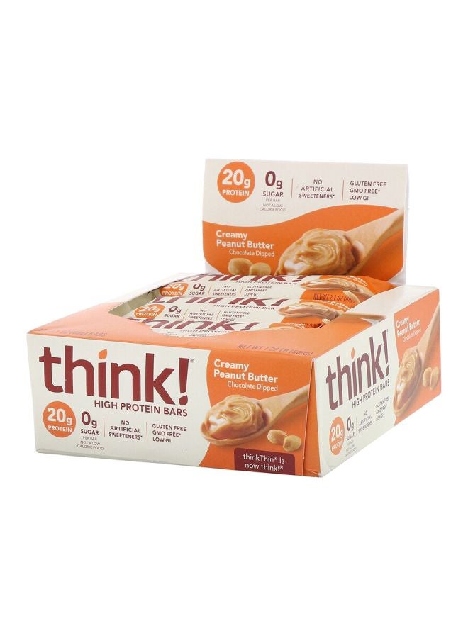 Think 10-Piece Creamy Peanut Butter High Protein Bar Set - Image 2