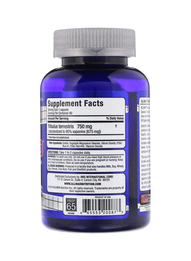 أولماكس نيوتريشن مكمل غذائي من Trib x Ultra 90 بنبات القرطب البلغاري بتركيز 750 مجم - 90 كبسولة . - Image 2