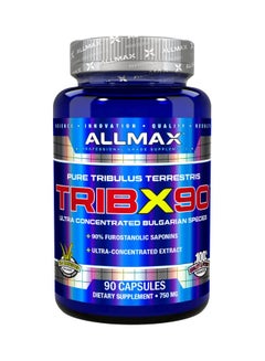 AllMax Nutrition TribX90 Ultra-Concentrated Bulgarian Tribulus 750mg Dietary Supplement- 90 Capsules  - Image 1