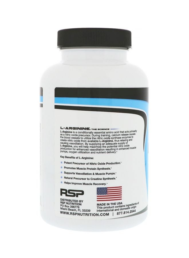RSP Nutrition - L-Arginine 750mg Dietary Supplement - 100 Capsules - Image 1