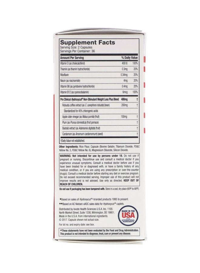 Hydroxycut - Non-Stimulant Lose Weight Dietary Supplement - 72 Rapid-Release Capsules - Image 1
