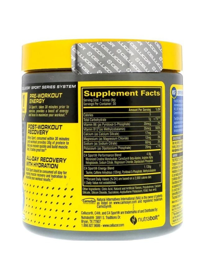 سيلوكور مستحضر C4 سبورت للاستخدام قبل التمرين - نكهة عصير الفواكه - 30 حصة - Image 2